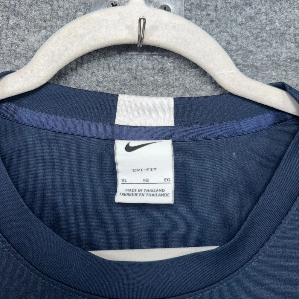 Nike Villanova Wildcats Shirt Mens XL Blue Long Sleeve Dri-FIT Athletic NCAA